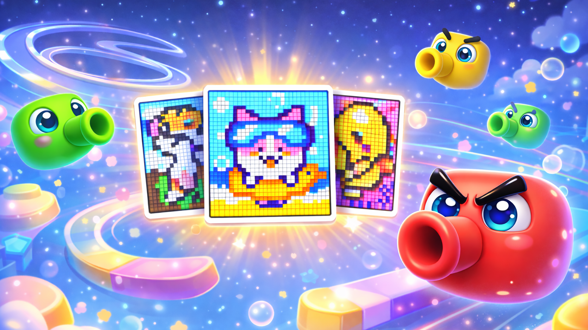 Flow Color: Pixel Puzzle